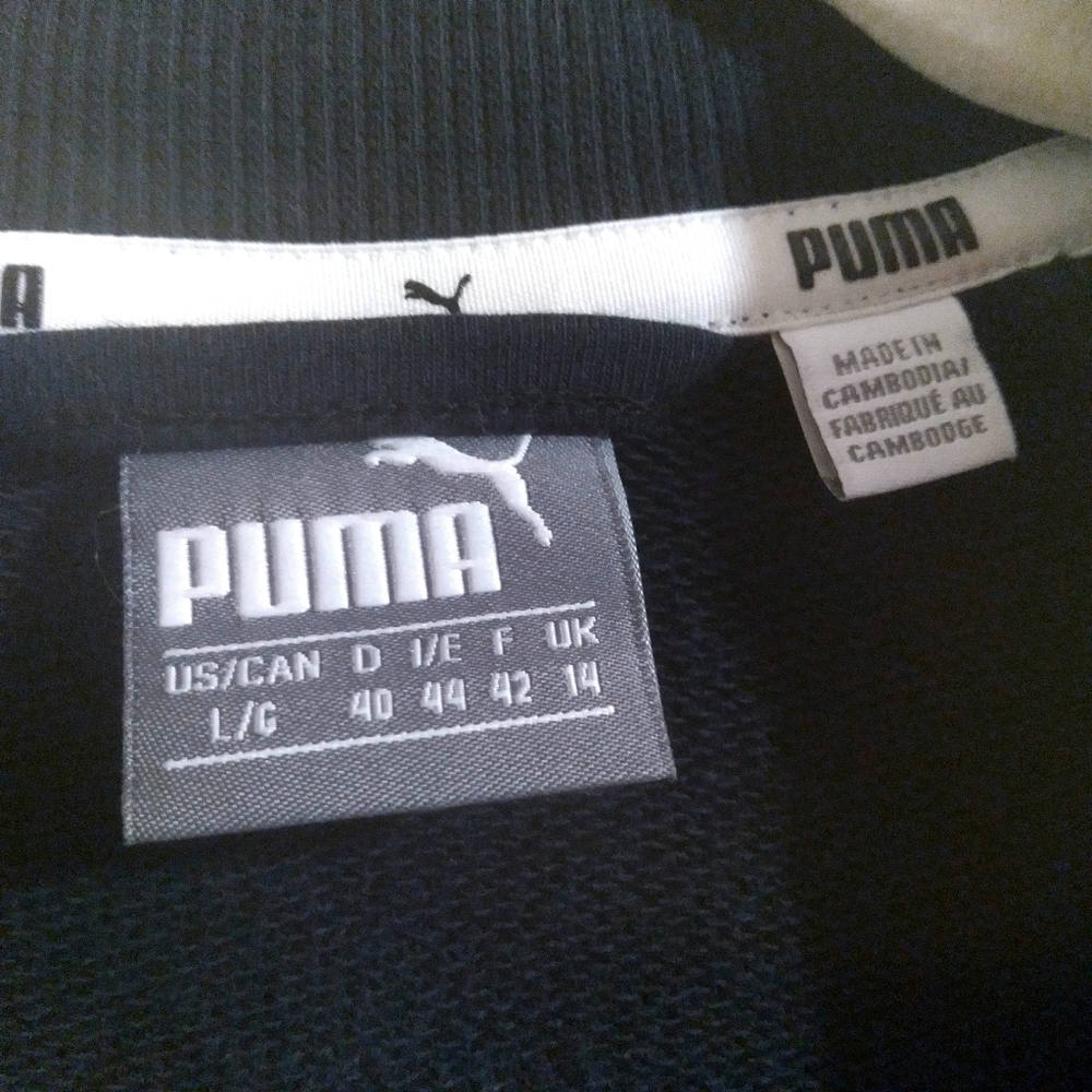 Puma Black and White Chunky Track Bomber Jacket - Picture 7 of 7